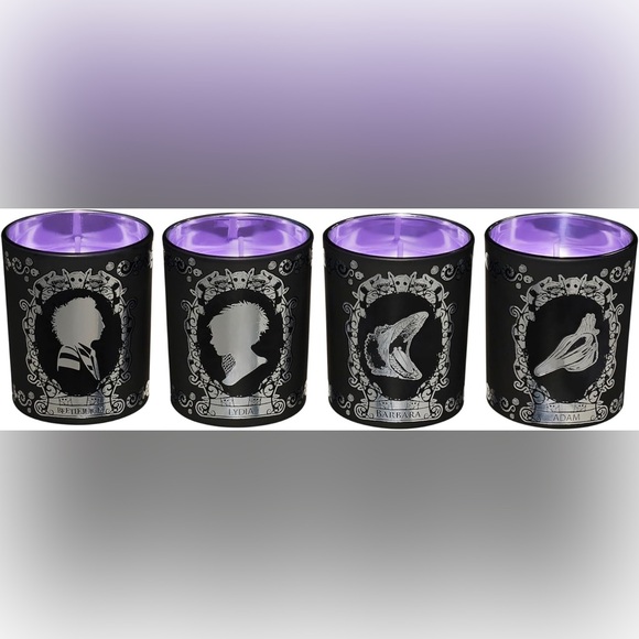 NEW in Box | Beetlejuice 4 Votive Décor Candle Set - Spirit Halloween Exclusive - Picture 7 of 8